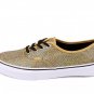 VANS AUTHENTIC GLITTER GOLD MICRO DOTS SHOES MENS 3.5 WOMENS SZ 5 21.5CM NEW ERA