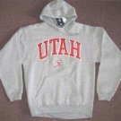 NEW UTAH UTES HOODED SWEATSHIRT FOOTBALL NCAA SMALL S