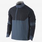 NIKE DRI FIT SPHERE RUNNING 1/2 ZIP MENS TRACK JACKET S SM BLUE THERMAL 519785