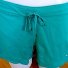 NEW NIKE WOMENS RUNNING SHORTS LRG L LARGE GREEN TRAINING RUNNING 439536