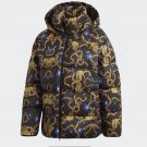 Adidas GS Down Fill Puffer Jacket Leopard Chain Womens GD2502 SZ S M XL $280