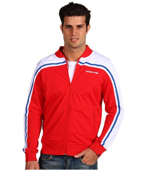 UMBRO STEVENSON PANELED TRACK JACKET XXL 2XL RED WHITE BLUE $55.00 NWT CASUAL