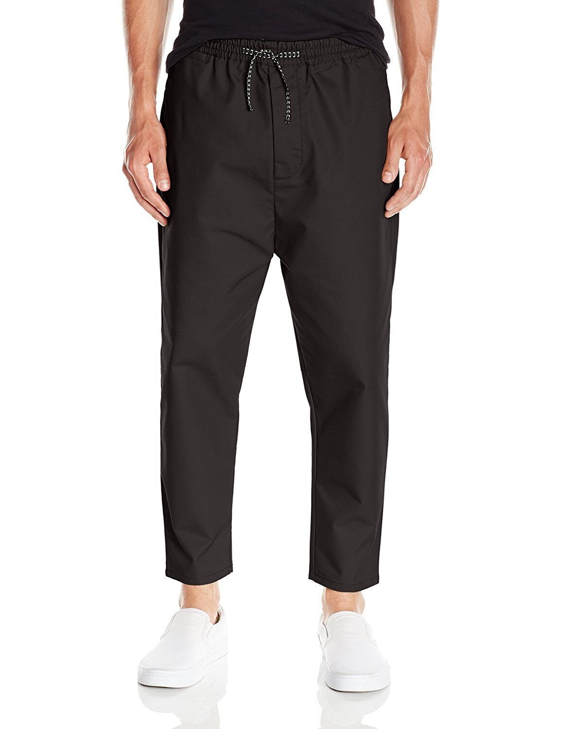 New LRG Men's Slouch Pant Waist Size 38 Black Lifted Research Group NWT