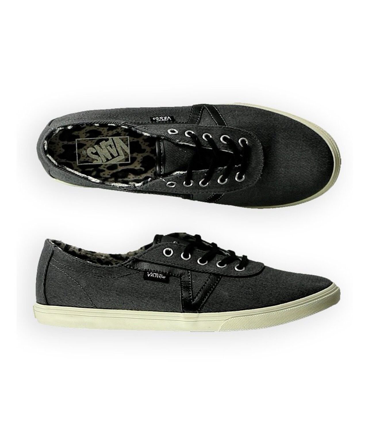 NEW VANS AUTHENTIC DIXIE TWILL BLACK TIGER SHOES WOMENS 5 SK8 NIB YOUTH 3.5