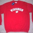 NEW WISCONSIN BADGERS SWEATSHIRT LARGE L FOOTBALL NWT