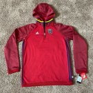 Adidas RSL Real Salt Lake 1/4 ZIP JACKET TOP XL RED HOODIE HOODED SWEATSHIRT NEW