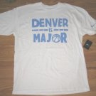 NEW NIKE DENVER IS MAJOR TEE SHIRT LARGE L T WHITE