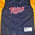 NEW MAJESTIC MINNESOTA TWINS SLEEVELESS JERSEY YOUTH MEDIUM MED M NAVY BLUE