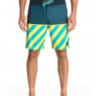 NEW QUIKSILVER YOUNG GUNS SWIM TRUNKS BOARD SHORTS SZ 40 SURF $62 BLUE YELLOW