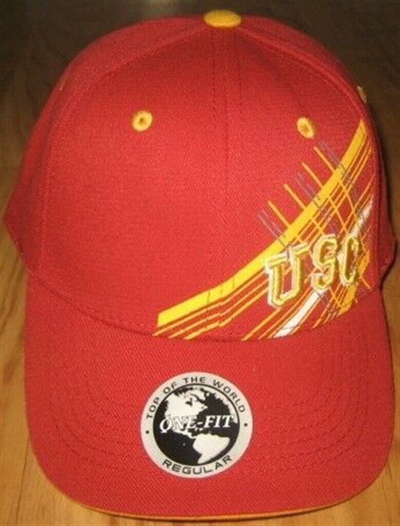 NEW USC TROJANS HAT CAP FLEX FIT ONE SIZE NCAA T.O.W.