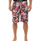 NEW Vans BoardShorts TAPPED Shorts 32 WAIST SWIM SUIT SURF BEER LABELS NWT