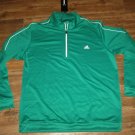 Adidas GOLF JACKET CELTIC GREEN Track TOP JACKET mens L Z88203 NEW 1/2 ZIP 1/4