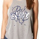 Vans Girls Womens BARBED ROCK & ROLL Scuba Tank Cami Top XL GREY MUSCLE SHIRT