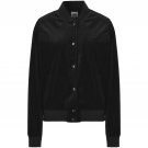 NEW VANS UPTOWN JACKET COAT BLACK VELVET $100 XS BOMBER NWT BUTTON FRONT