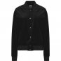 NEW VANS UPTOWN JACKET COAT BLACK VELVET $100 XS BOMBER NWT BUTTON FRONT