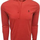 Polo Ralph Lauren Jersey Knit Hoodie Tee L XL Red