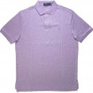Polo Ralph Lauren Men Medium Fit Interlock Polo Shirt Purple HEATHER L LARGE