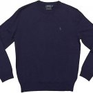Ralph Lauren Polo Men's Crew Neck WASHABLE Merino Wool Sweater Blue NEW NWT