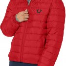 New True Religion Bleed True Logo Puffer Jacket Coat Mens XL Red $199 coat NWT