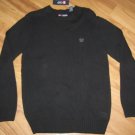 NEW CHAPS KNIT SWEATER COTTON BLACK 100% COTTON EXTRA LARGE XL $69.50 KNITTED