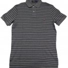 Polo Ralph Lauren Men's Pony Logo Striped Interlock Polo Shirt S M Winter Grey