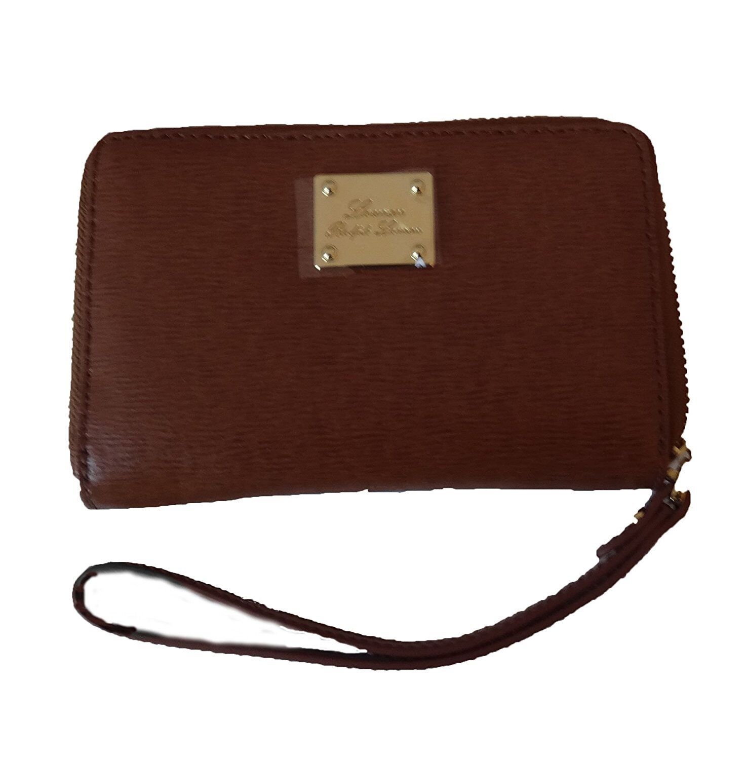 Lauren Ralph Lauren Woman's Leather Zip-Around Tech Wristlet/Wallet