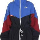 Nike Women's S NSW Icon Clash Woven Track Jacket Blue Black CJ2046-480 NEW