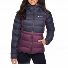 Columbia Women's Sunrise Peak Down Insulated Hooded Winter Jacket Blue XS new