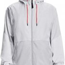 Under Armour Men's UA Legacy Windbreaker Jacket GREY WHITE 1345405-014 NWT XXL