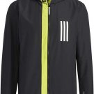 Adidas Wind Jacket Windbreaker Men's XL Coach Warm GL8693 PrimeBlue $90 BLACK