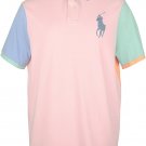 Polo Ralph Lauren Mens CLASSIC Fit Mesh Big Pony Shirt MULTI pony BLUE M Medium