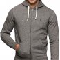RALPH LAUREN Polo Classic Full-Zip Fleece Hooded Sweatshirt ALASKAN HEATHER NEW