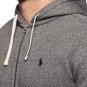 RALPH LAUREN Polo Classic Full-Zip Fleece Hooded Sweatshirt ALASKAN HEATHER NEW