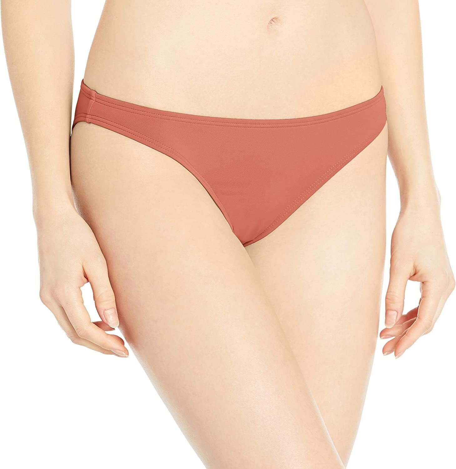 Roxy Womens L Beach Classics Moderate COVERAGE Bikini Bottom TERRA COTTA PEACH