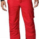 Columbia Men's HERO SNOW PANT Omni-Tech Ski Snowboard Pants RED L LARGE WO0980