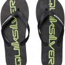 NEW Quiksilver Men's SZ 14 Molokai Art Flip-Flop SANDALS BEACH BLACK FLIP FLOPS
