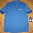 REEBOK PLAY DRY DETROIT LIONS COACHES POLO SHIRT XL