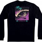 Quiksilver Boys Way Chills Long Sleeve Tee T SHIRT BLACK XL 16 NEW NWT SURF