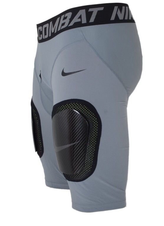 NIKE PRO COMBAT COMPRESSION CARBON FIBER HARD PLATE SHORTS FOOTBALL PADDED 3XL