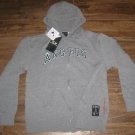 OAKLEY LA ANGELS HOLLER BACK FULL ZIP HOODED SWEATSHIRT MENS S MLB HOODIE GREY