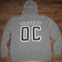 OAKLEY LA ANGELS HOLLER BACK FULL ZIP HOODED SWEATSHIRT MENS S MLB HOODIE GREY