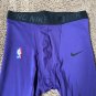Nike Pro NBA Authentics Compression Padded 3/4 Tights Team Issued Kings Sz XL-T