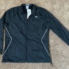 NEW Adidas WOMENS 3S WIND JACKET FULL ZIP TRACK XL BLACK W47991 NWT $55.00