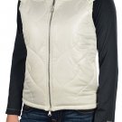 NEW Vans WOMENS FORT GREENE VEST Jacket SZ XS COAT NWT WHITE IVORY HOODED PUFFER