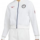 Nike Women's NSW Team USA Olympic Knit Jacket CK4626 100 XS S M L WHITE $175.00