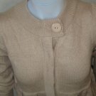WOMENS BCBG MAX AZRIA KNIT SWEATER SAND BROWN $160 EMPIRE WAIST 3/4 SLEEVE M MD