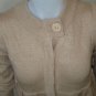 WOMENS BCBG MAX AZRIA KNIT SWEATER SAND BROWN $160 EMPIRE WAIST 3/4 SLEEVE M MD