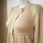 WOMENS BCBG MAX AZRIA KNIT SWEATER SAND BROWN $160 EMPIRE WAIST 3/4 SLEEVE M MD