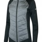 Columbia Women's Dandi Camp Insulated Full Zip Jacket, Black Gray Small Medium