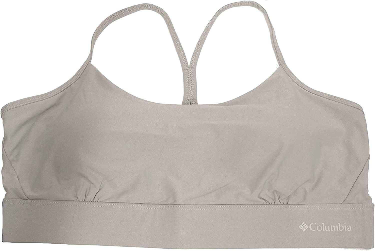 Columbia Women's Cross Back Bra Low Support 1 Pack Grey XX-Large XXL 2XL NEW NWT